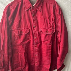 Faded Glory vintage Red Button-Up Shirt size L